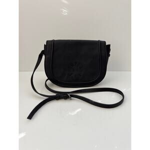 SUPERDRY Crossbody Bag Women One Size Black Leather Minimal